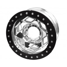 17" Aluminum Beadlock Wheel, (8 on 170mm w/ 4.25" BS), Black Segmented Ring